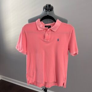 Polo by Ralph Lauren Coral Pink Short-Sleeve Pique Polo